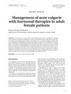 Management of acne vulgaris with hormonal therapies in adult female patients