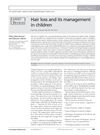 Hair loss and its management in children