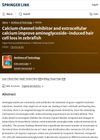 Calcium channel inhibitor and extracellular calcium improve aminoglycoside-induced hair cell loss in zebrafish