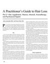 A Practitioner ' s Guide to Hair Loss: Part 2—Diet, Supplements, Vitamins, Minerals, Aromatherapy, and Psychosocial Aspects