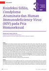 Coinfection of Secondary Syphilis, Condyloma Acuminata, and Human Immunodeficiency Virus (HIV) in a Homosexual Man