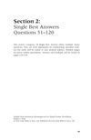 Section 2: Single Best Answers Questions 51–120