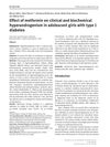 Effect of metformin on clinical and biochemical hyperandrogenism in adolescent girls with type 1 diabetes