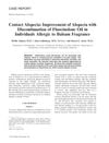 Contact Alopecia: Improvement of Alopecia with Discontinuation of Fluocinolone Oil in Individuals Allergic to Balsam Fragrance