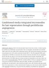 Conditioned media-integrated microneedles for hair regeneration through perifollicular angiogenesis