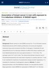 Association of breast cancer in men with exposure to 5-α reductase inhibitors: A RADAR report.