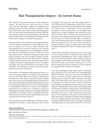 Hair Transplantation Surgery: Its Current Status