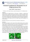 Chemical Constituents &amp; Therapeutic Uses of Eclipta Prostrata Linn