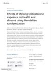 Effects of lifelong testosterone exposure on health and disease using Mendelian randomization