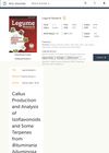 Callus Production and Analysis of Isoflavonoids and Some Terpenes from Bituminaria bituminosa