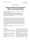 Dermatological medication effects on male fertility