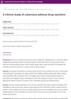 A clinical study of cutaneous adverse drug reactions