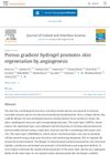 Porous gradient hydrogel promotes skin regeneration by angiogenesis