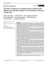The effect of plasma rich in growth factors combined with follicular unit extraction surgery for the treatment of hair loss: A pilot study