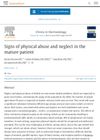 Signs of physical abuse and neglect in the mature patient