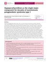 Hypoparathyroidism as the single major component for decades of autoimmune polyglandular syndrome type 1