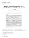Bilateral Half-Head Comparison of 1% Anthralin Ointment in Children with Alopecia Areata