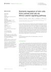 Nutrients Regulation of Skin Cells From Canines and Cats Via Wnt/β-Catenin Signaling Pathway