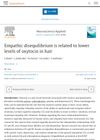 Empathic disequilibrium is related to lower levels of oxytocin in hair