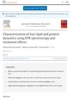 Characterization of hair lipid and protein dynamics using EPR spectroscopy and treatment effects