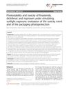 Photostability and Toxicity of Finasteride, Diclofenac, and Naproxen Under Simulated Sunlight Exposure: Evaluation of the Toxicity Trend and Packaging Photoprotection