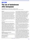 The use of testosterone after menopause