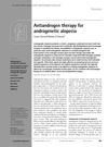 Antiandrogen therapy for androgenetic alopecia