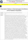 Prescription Pattern in Dermatological Conditions of the Pediatric Population