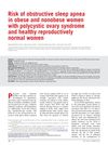 Risk of obstructive sleep apnea in obese and nonobese women with polycystic ovary syndrome and healthy reproductively normal women