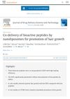 Co-delivery of bioactive peptides by nanoliposomes for promotion of hair growth