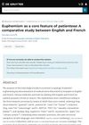 Euphemism as a core feature of patientese: A comparative study between English and French