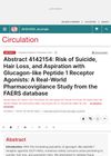 Risk of Suicide, Hair Loss, and Aspiration with Glucagon-Like Peptide 1 Receptor Agonists: A Real-World Pharmacovigilance Study from the FAERS Database