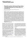 Minoxidil in patients with chronic left heart failure: contrasting hemodynamic and clinical effects in a controlled trial.