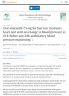 Oral minoxidil 7.5 mg for hair loss increases heart rate with no change in blood pressure in 24 h Holter and 24 h ambulatory blood pressure monitoring
