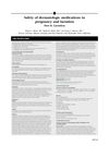 Safety of dermatologic medications in pregnancy and lactation