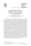 Management of Mineral Supplementation Programs for Cow-Calf Operations