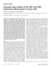 Increased copy number of the TERT and TERC telomerase subunit genes in cancer cells