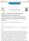 Anxiety-, and Depression-like Behaviour Following Short-Term Finasteride Administration is Associated with Impaired Synaptic Plasticity and Cognitive Behaviour in Male Rats