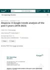 Alopecia: A Google Trends Analysis of the Past 5 Years (2018-2023)