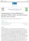 Antiandrogenic activity of Riboflavin 5′-phosphate (FMN) in 22Rv1 and LNCaP human prostate cancer cell lines