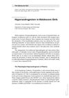 Hyperandrogenism in Adolescent Girls