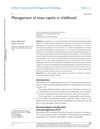 Management of tinea capitis in childhood