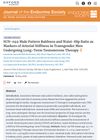 SUN-049 Male Pattern Baldness and Waist-Hip Ratio as Markers of Arterial Stiffness in Transgender Men Undergoing Long-Term Testosterone Therapy