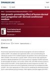Hair growth-promoting effect of human dermal stem/progenitor cell-derived conditioned medium
