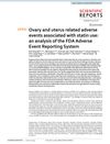 Ovary and uterus related adverse events associated with statin use: an analysis of the FDA Adverse Event Reporting System