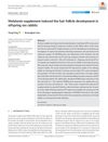 Melatonin supplement induced the hair follicle development in offspring rex rabbits