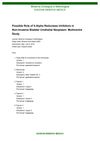 Possible Role of 5-Alpha Reductase Inhibitors in Non-Invasive Bladder Urothelial Neoplasm: Multicentre Study