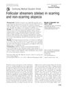 Follicular streamers (stelae) in scarring and non-scarring alopecia