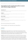 Hemoglobin, Ferritin, and Thyroid Profile in Women with Chronic Telogen Effluvium