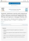 Systemic subchronic toxicity and comparison of four selenium nutritional supplements by 90-day oral exposure in Sprague-Dawley rats